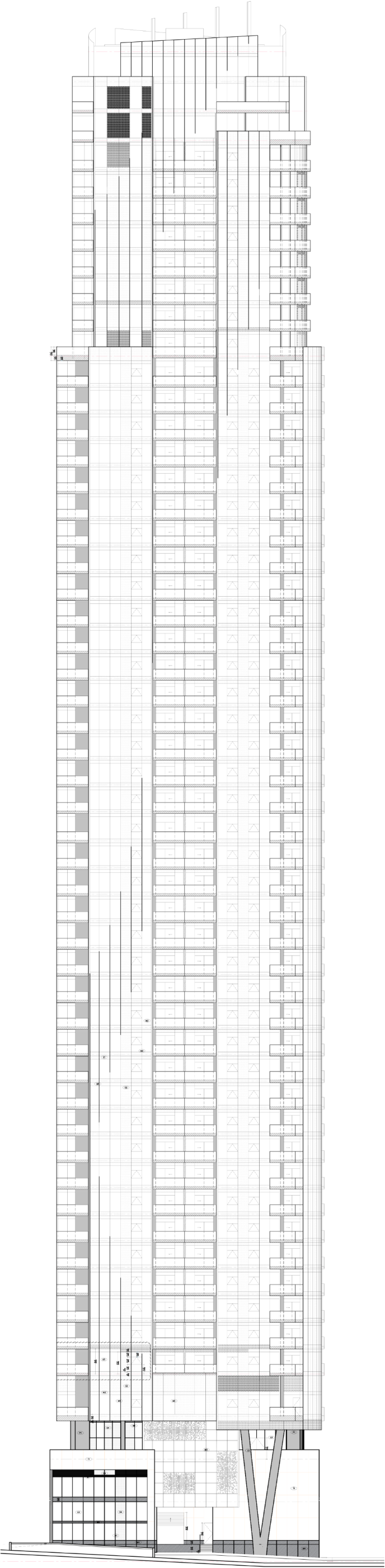 West Tower Elevation